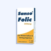 سانسو فوليك 800 مجم مكمل غذائي لنقص حمض الفوليك 28 قرص